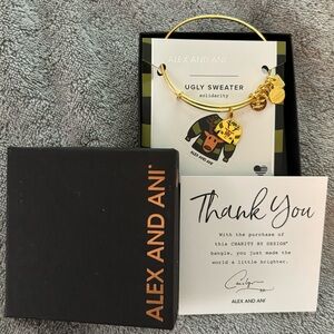 NWT Alex and Ani Charity by Design Ugly Sweater Bracelet